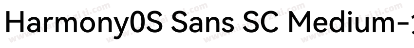 Harmony0S Sans SC Medium字体转换